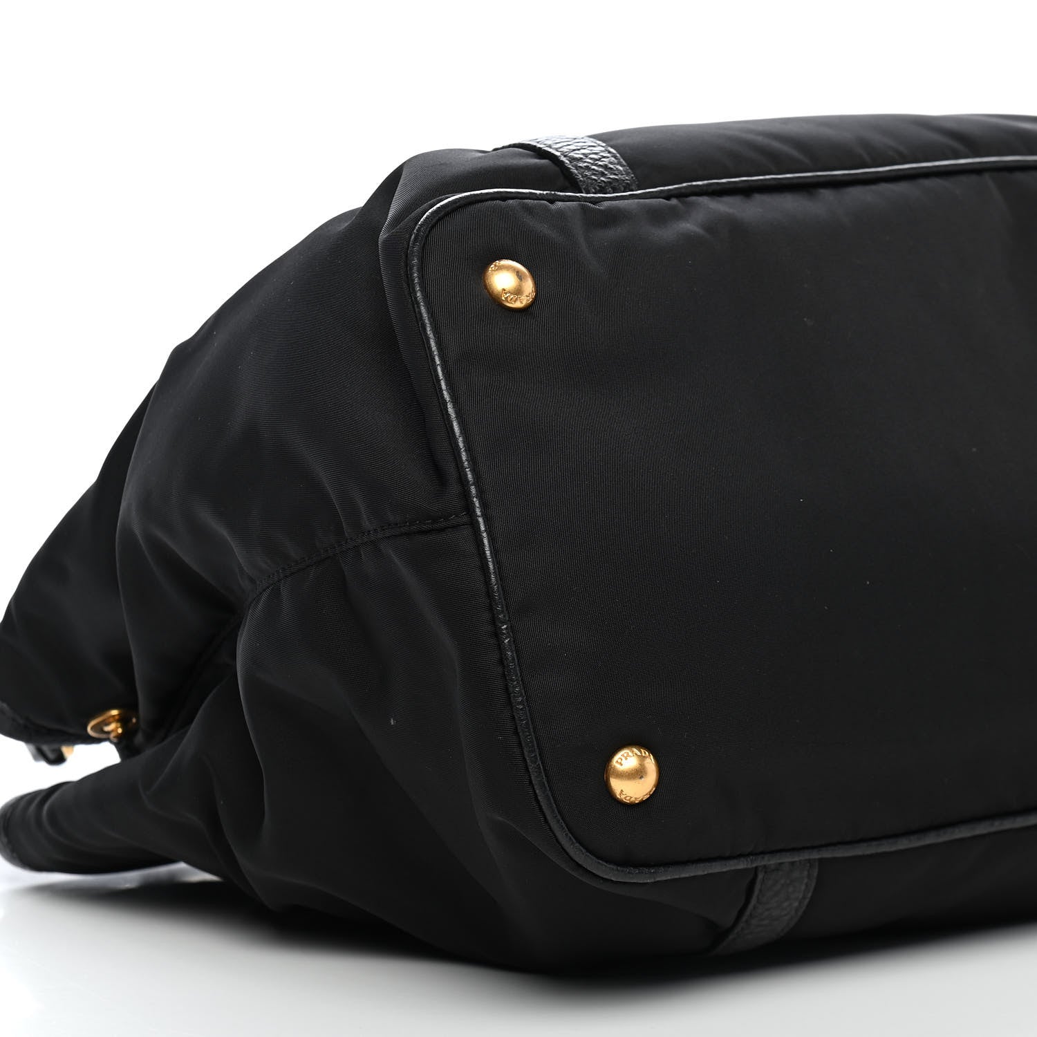 Prada Tessuto Nylon Saffiano Tote Black 7 of 8