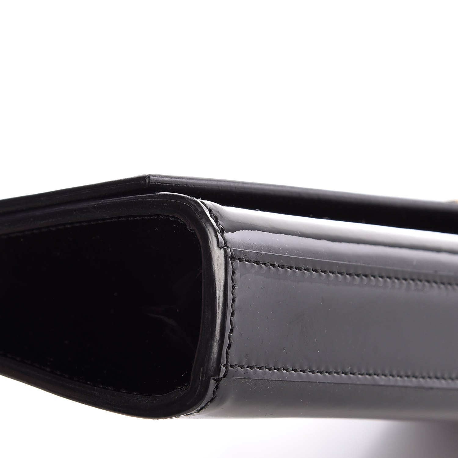 Saint Laurent Patent Classic Monogram Cassandre Clutch Black 13 of 14