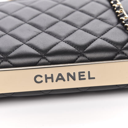 Chanel Lambskin Quilted Trendy CC Wallet On Chain WOC Black 12 of 13