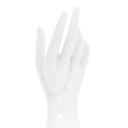 Roberto Coin 18K White Gold Diamond By the Inch Five Station Bracelet 2 of 5