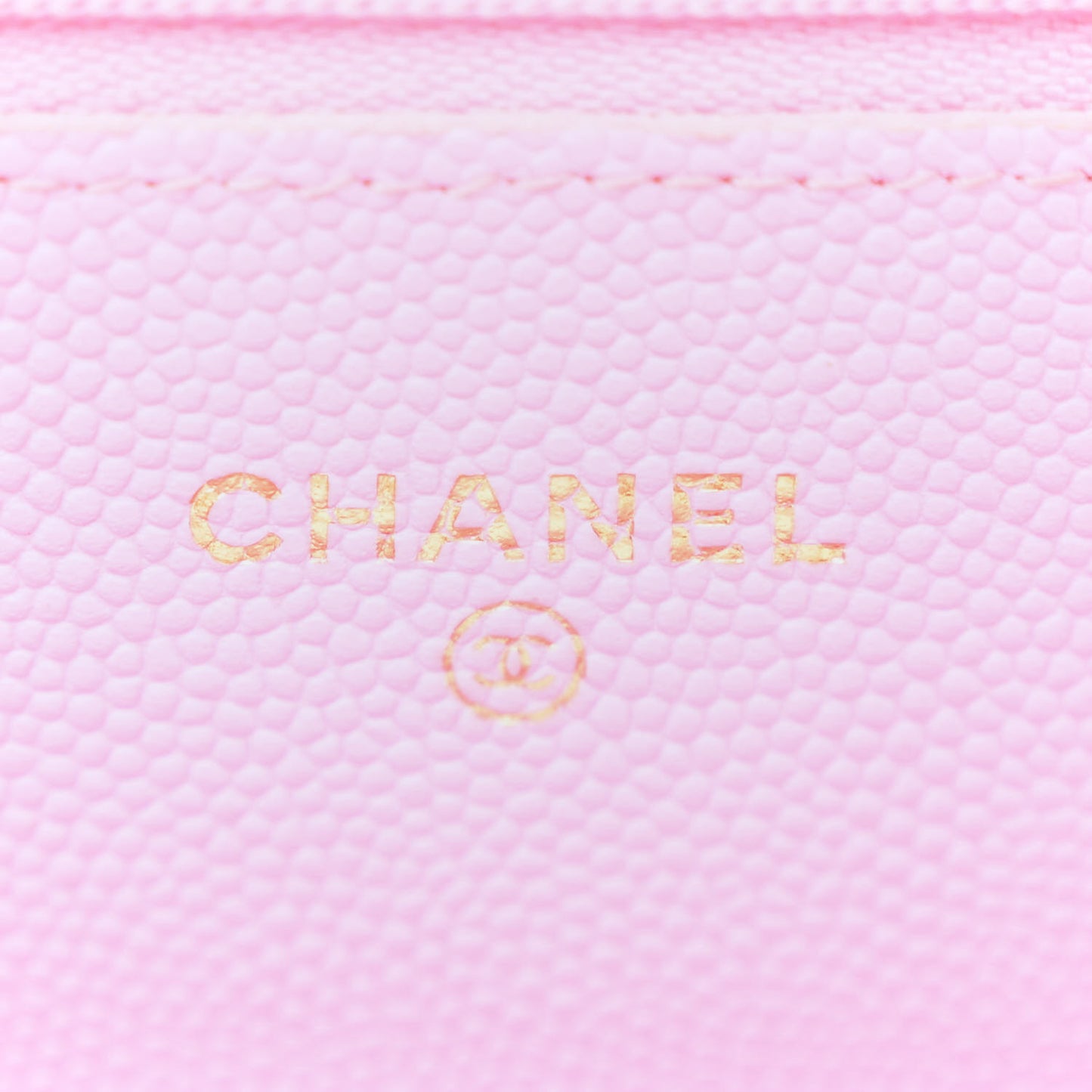 Caviar Quilted Wallet On Chain WOC Pink