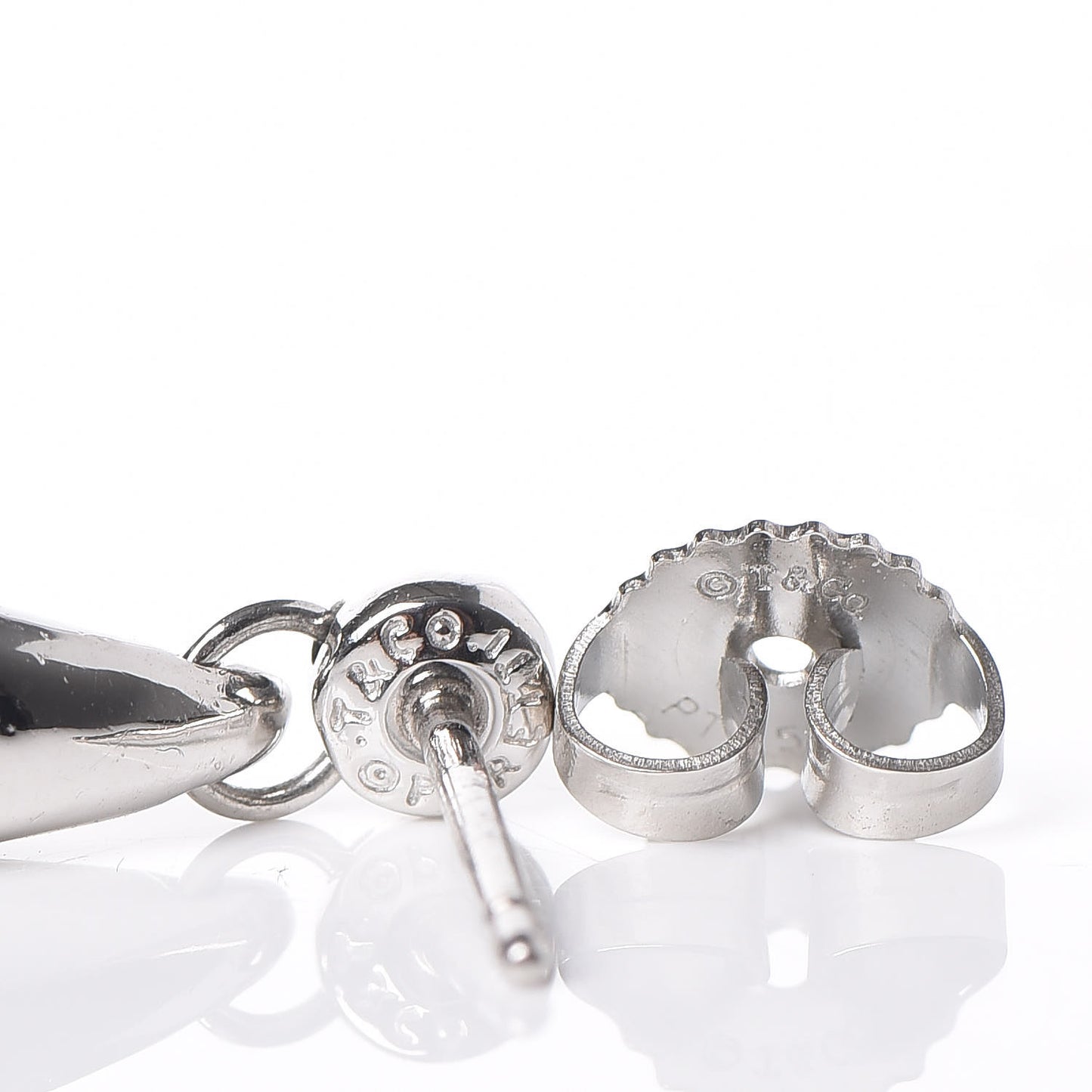 Platinum Diamond Elsa Peretti Teardrop Earrings