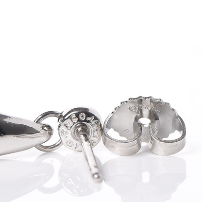 Tiffany Platinum Diamond Elsa Peretti Teardrop Earrings 4 of 4