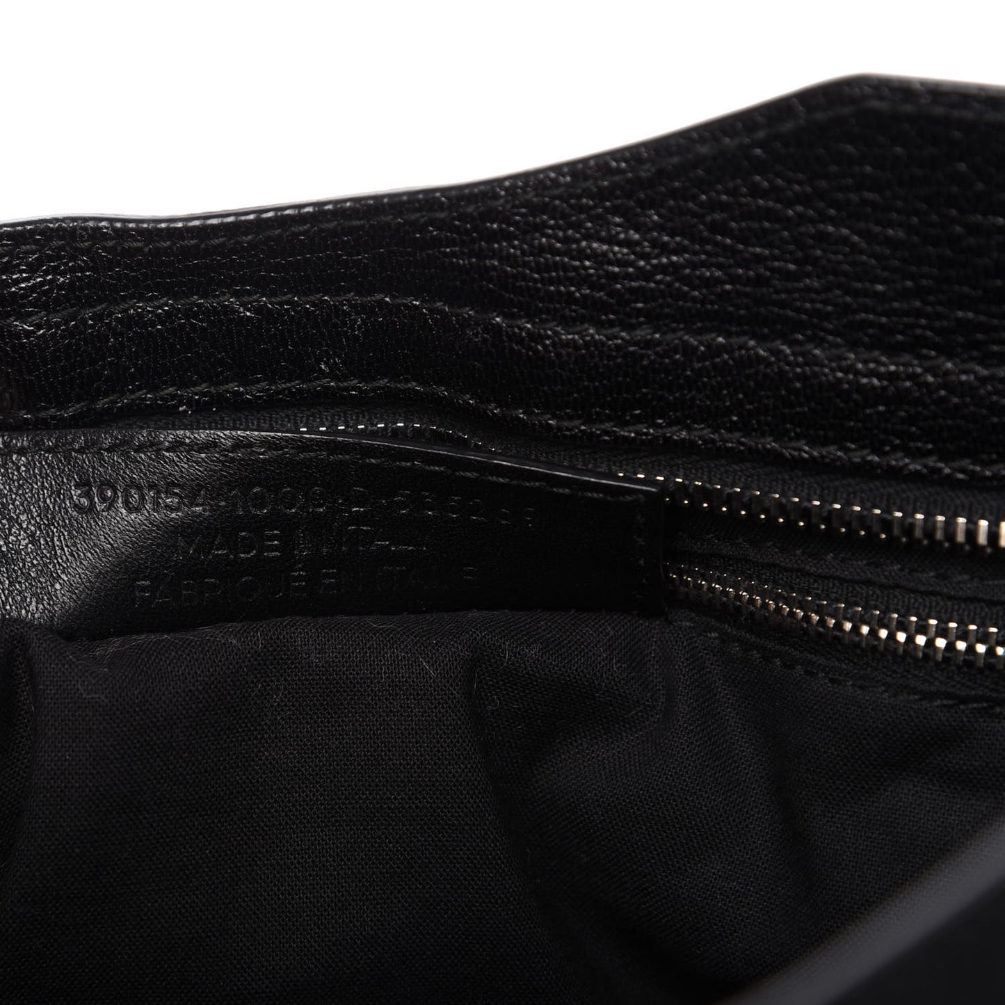 Chevre Silver Metallic Edge Hardware City Black