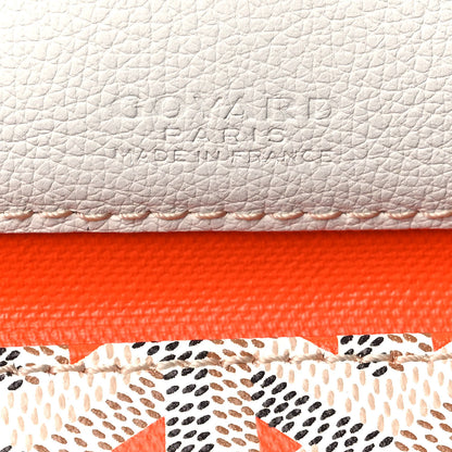 Goyard Goyardine Saint Louis Claire Voie GM White Orange 7 of 14