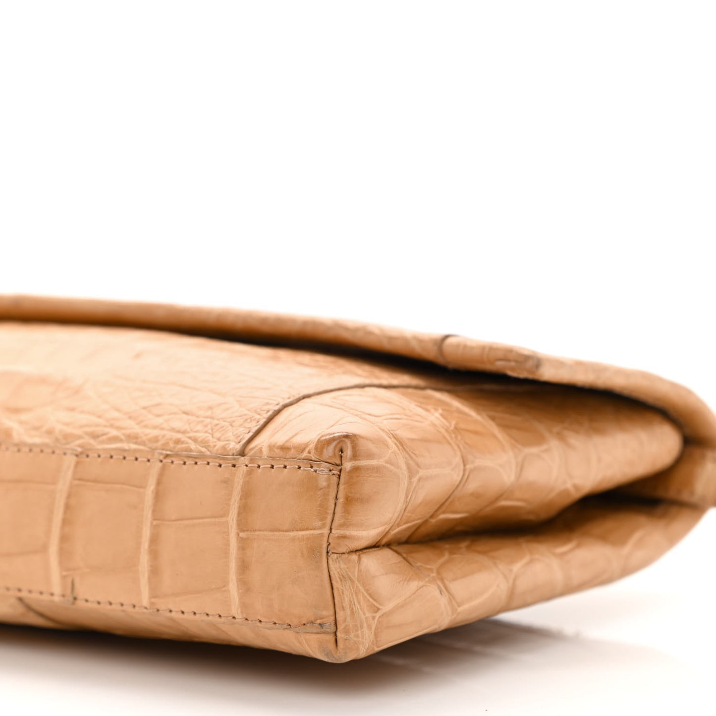 Crocodile Shoulder Bag Beige