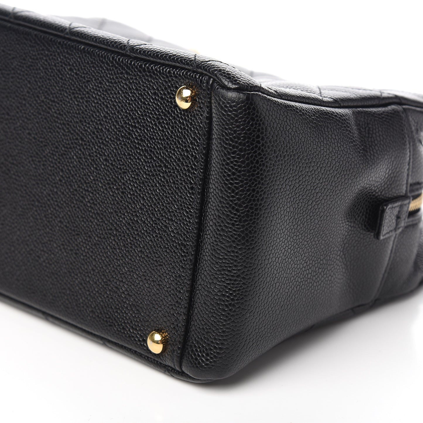 Caviar Quilted Petit Timeless Tote PTT Black