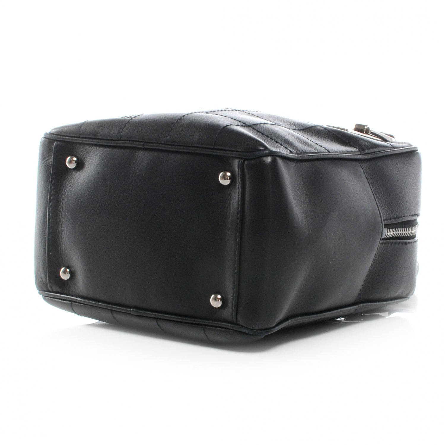 Chanel Leather Square Stitched Small Handbag Black 4 of 8