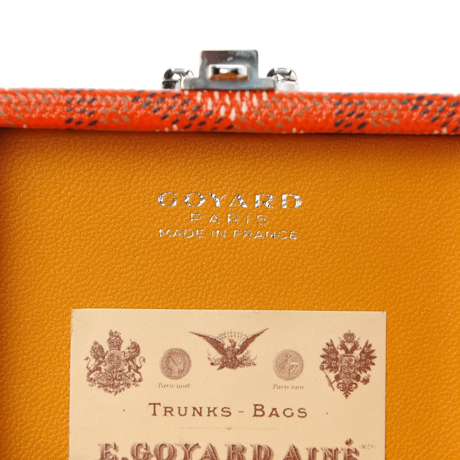 Goyard Goyardine Regence Mini Trunk Orange 7 of 9