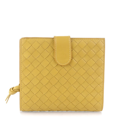 Bottega Veneta BOTTEGA VENETA Nappa Intrecciato French Flap Wallet Moutarde 1 of 8