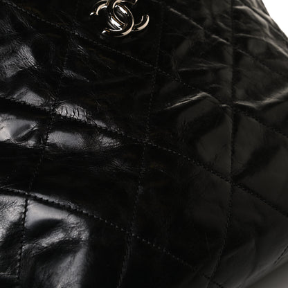 Chanel Glazed Calfskin Lambskin Portobello Tote Black 12 of 18