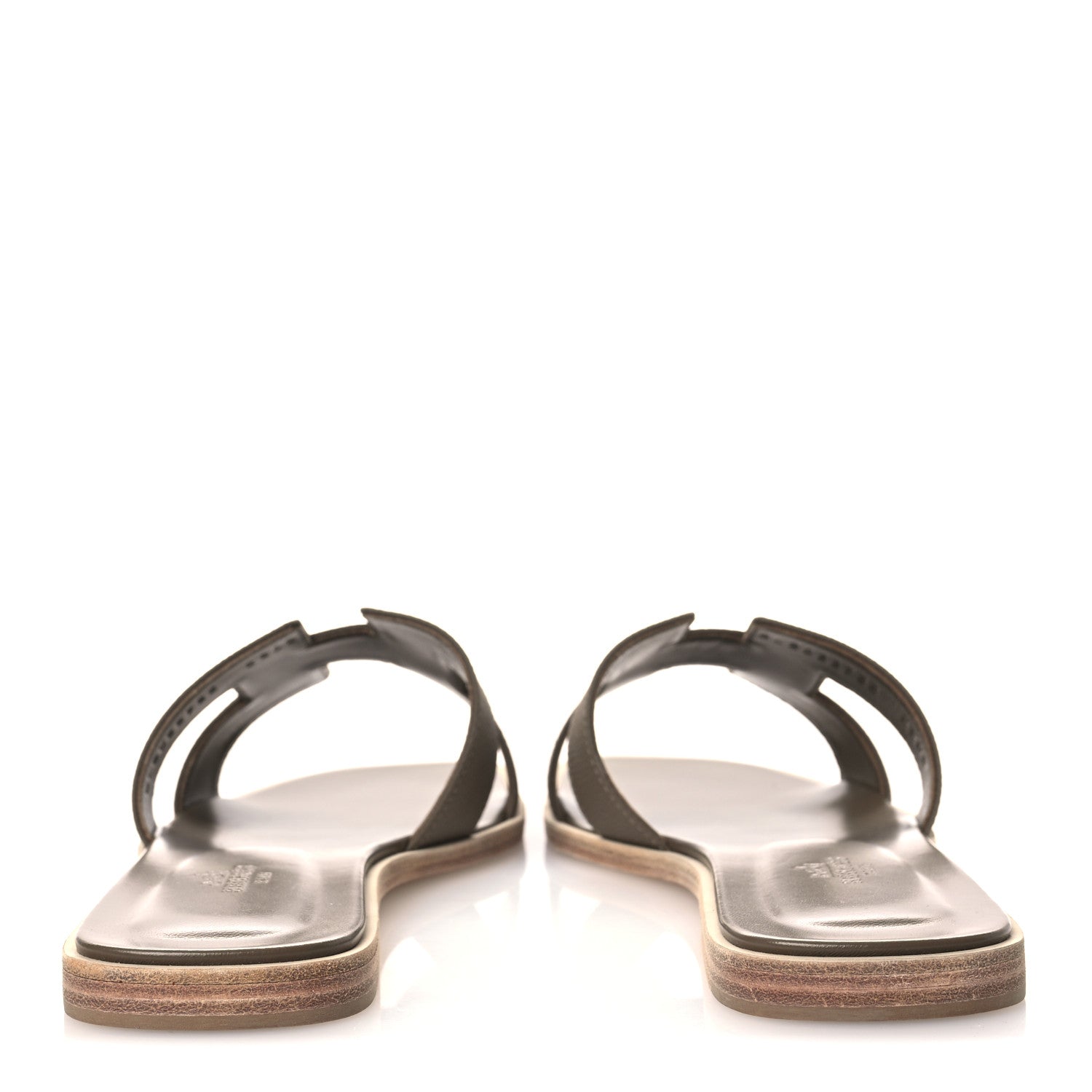 Hermes Epsom Oran Sandals 41 Etoupe 6 of 11