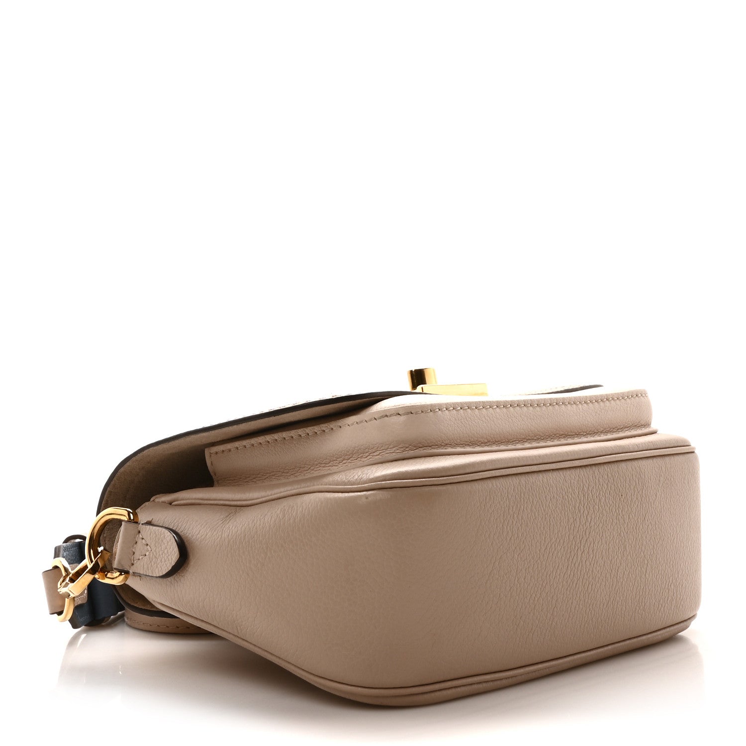 Louis Vuitton Grained Calfskin Lockme Tender Greige 4 of 9