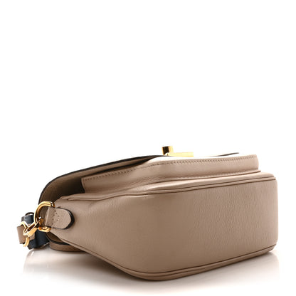 Louis Vuitton Grained Calfskin Lockme Tender Greige 4 of 9