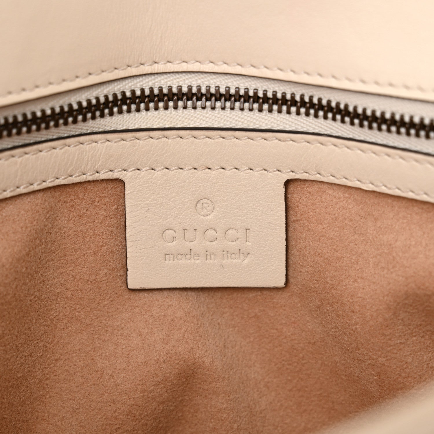 Gucci Calfskin Matelasse Small GG Marmont Shoulder Bag White 6 of 10