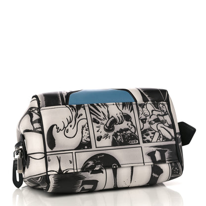 Prada Grace Lux Comic Print Bowler Bag Acciaio Mare 5 of 11