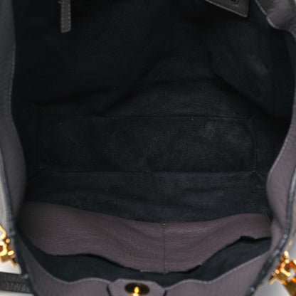 Tom Ford Grained Calfskin Sedgwick Medium Zipper Tote Graphite 5 of 8