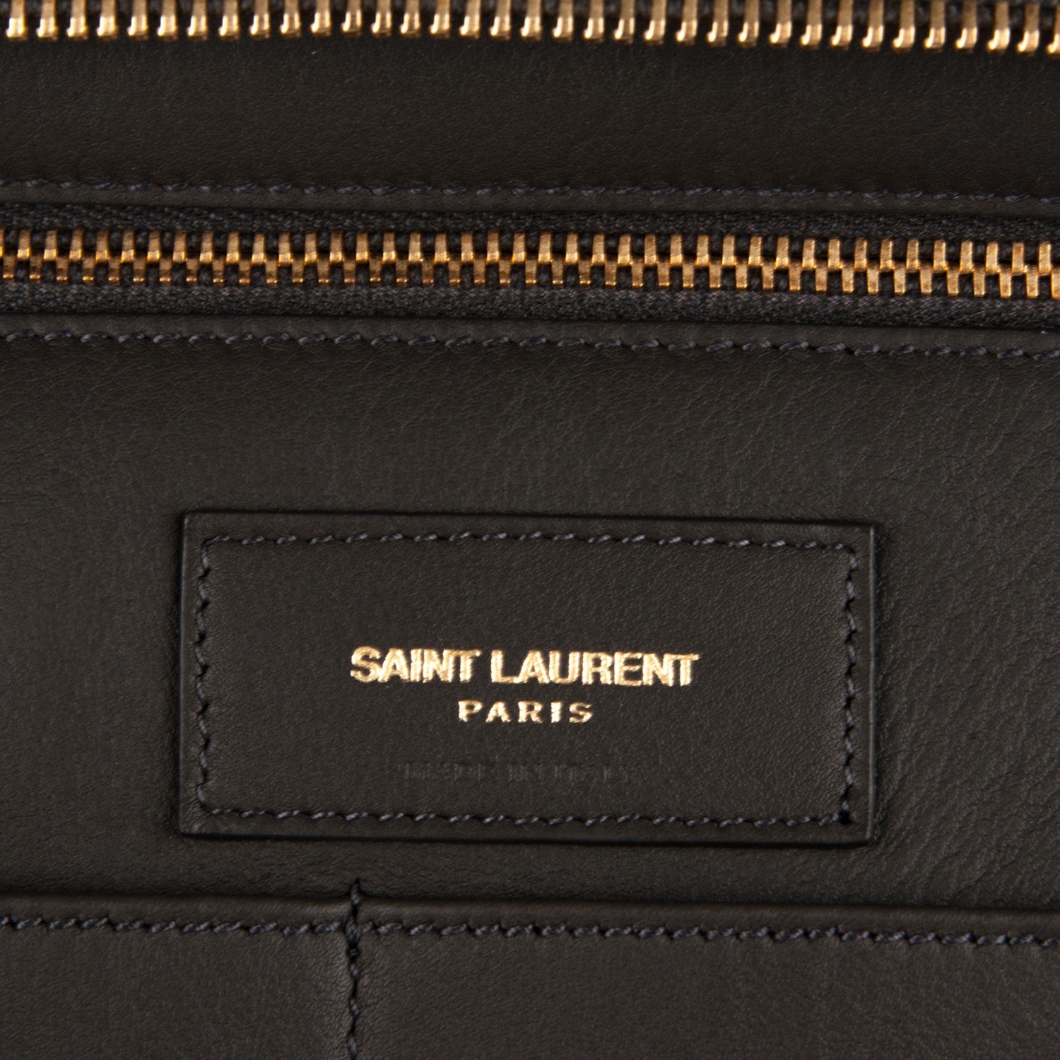Saint Laurent Smooth Calfskin Medium Cabas Monogram Grey 6 of 7