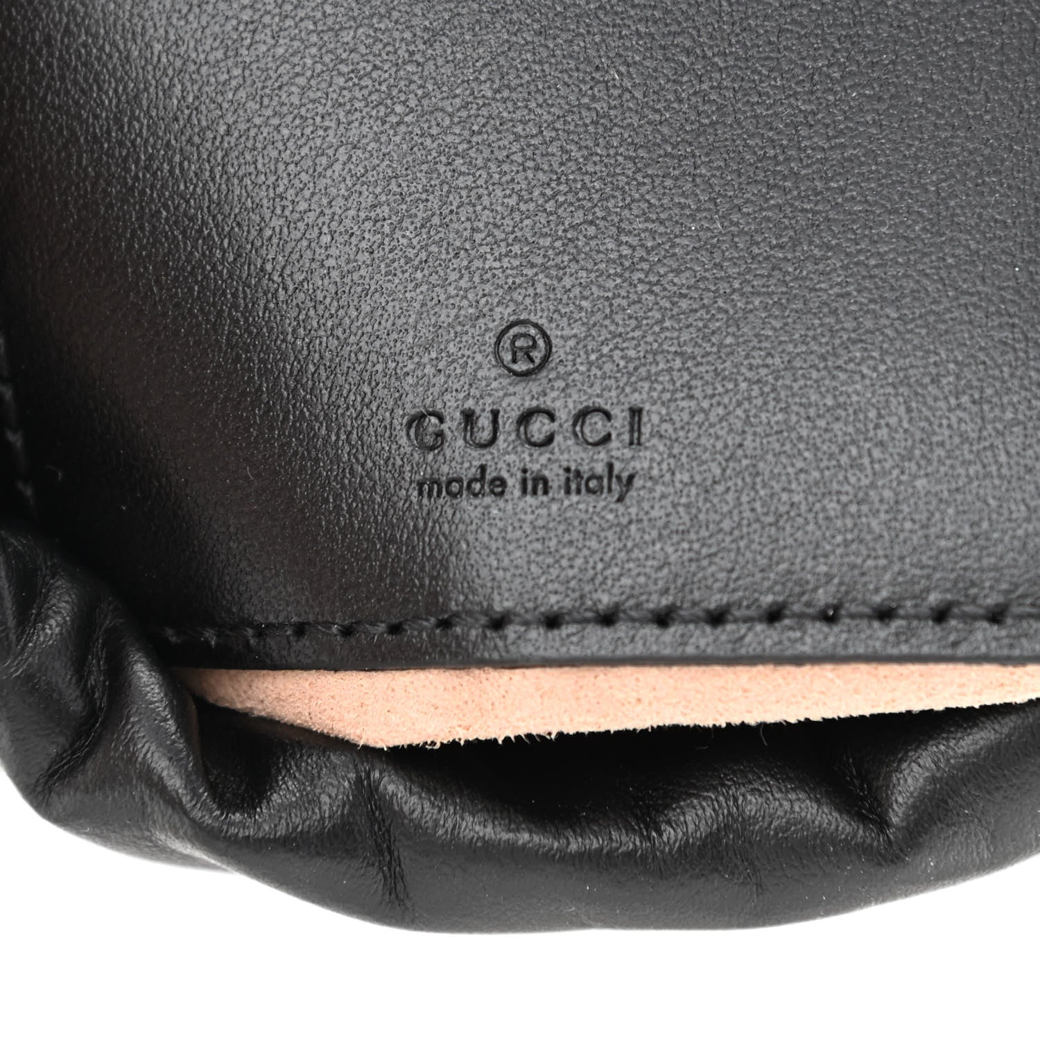 Gucci Calfskin Matelasse Mini GG Marmont 2.0 Bucket Bag Black 6 of 12