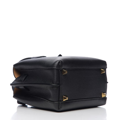 MCM Grained Calfskin Mini Milla Tote Black 3 of 8