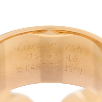 Cartier 18K Pink Yellow White Gold C De Cartier Ring 48 4.5 4 of 5