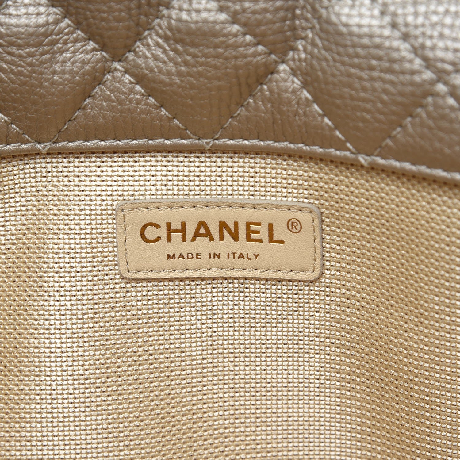 Chanel Metallic Calfskin Quilted XXL Travel Flap Bag Gold 6 of 8