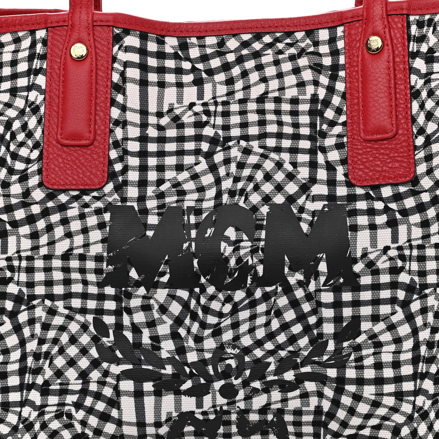Visetos Medium Liz Reversible Shopper Tote Ruby Red