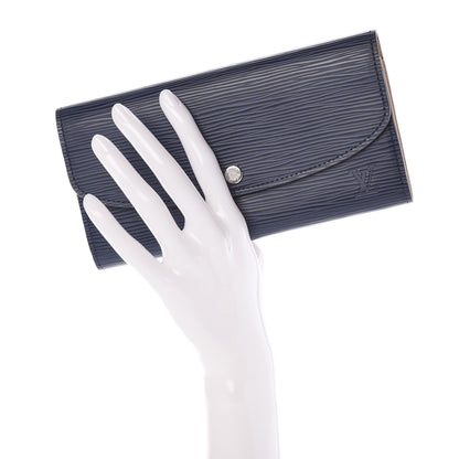 Louis Vuitton Epi Emilie Wallet Indigo 2 of 8