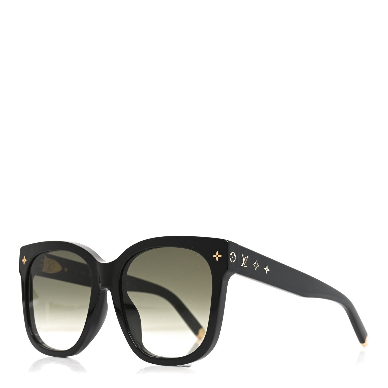 Louis Vuitton Acetate My Monogram Cat Eye Sunglasses Z1729E Black 1 of 7