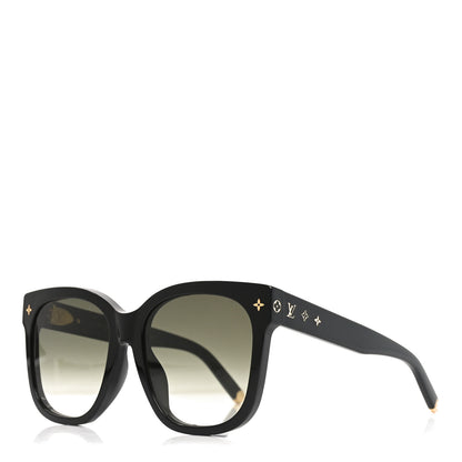 Louis Vuitton Acetate My Monogram Cat Eye Sunglasses Z1729E Black 1 of 7