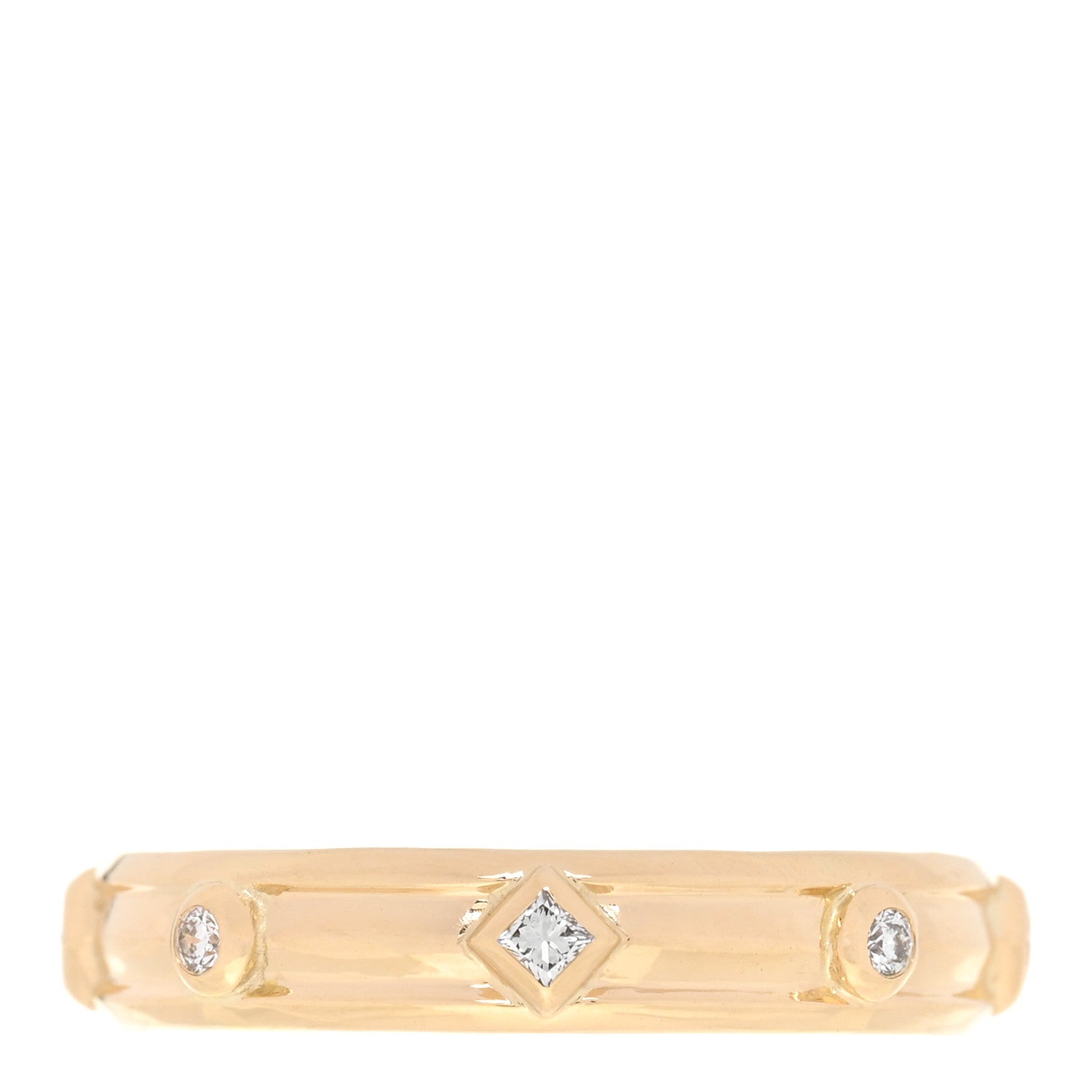 David Yurman 18K Yellow Gold Diamond Modern Renaissance Band Ring 53 6.25 3 of 4