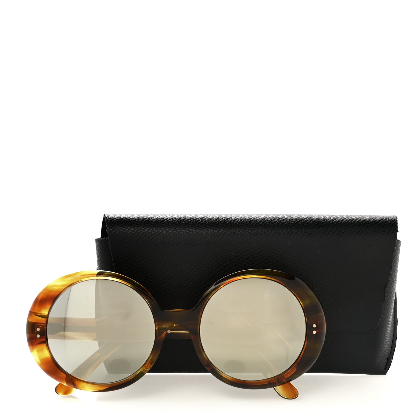 Acetate Polarized Oval Sunglasses CL 40065 Brown