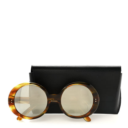 Celine Acetate Polarized Oval Sunglasses CL 40065 Brown 7 of 7