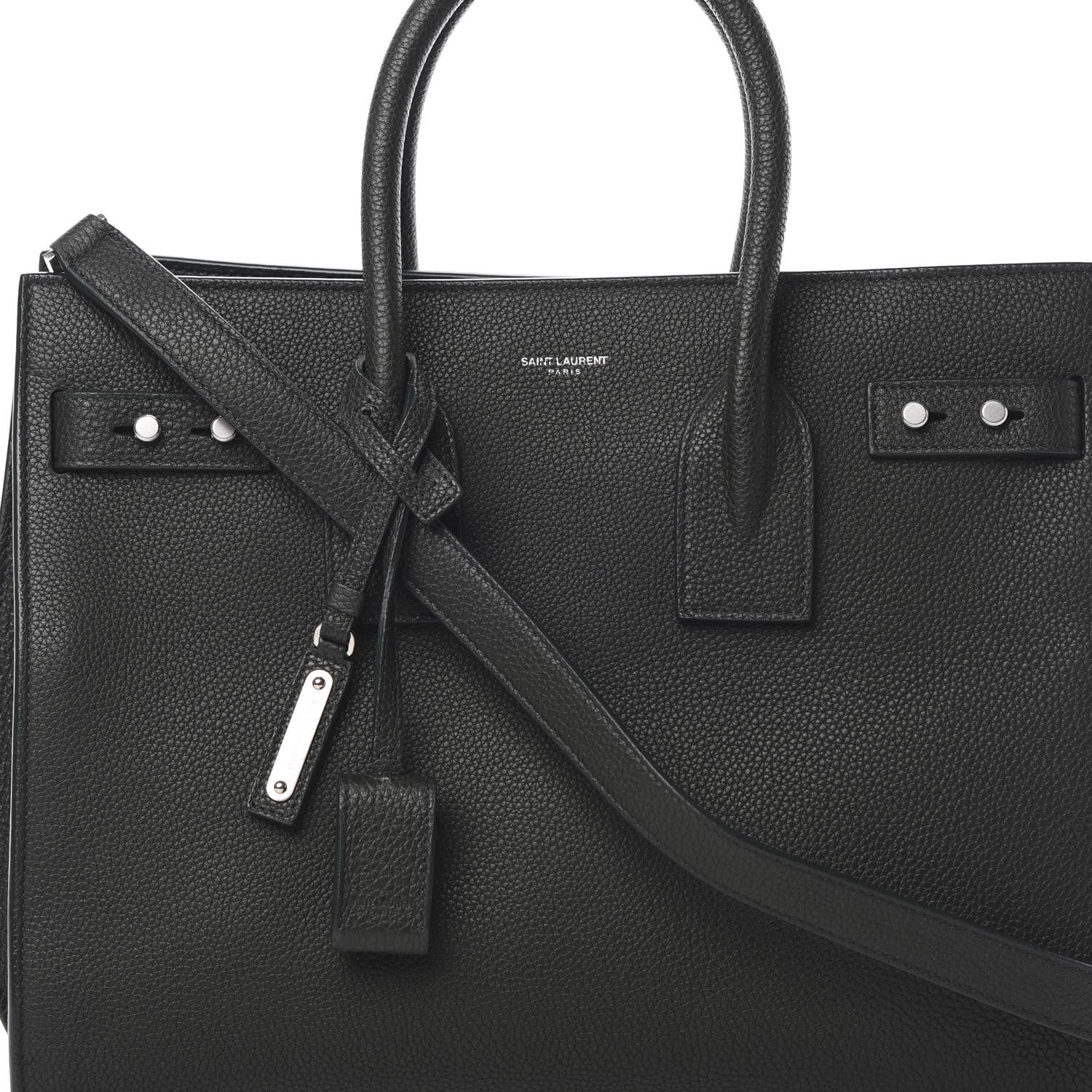 Saint Laurent Grained Calfskin Small Supple Sac De Jour Dark Vert 9 of 14