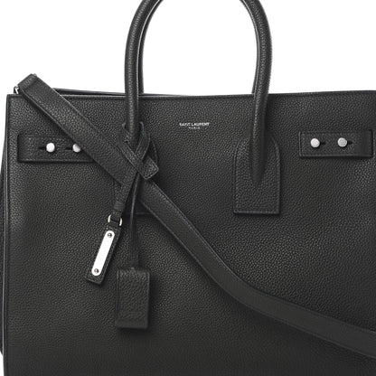 Saint Laurent Grained Calfskin Small Supple Sac De Jour Dark Vert 9 of 14