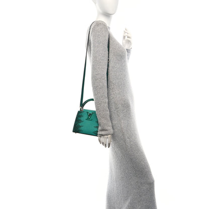 Louis Vuitton Lizard Capucines Mini Curacou Emeraude 2 of 10