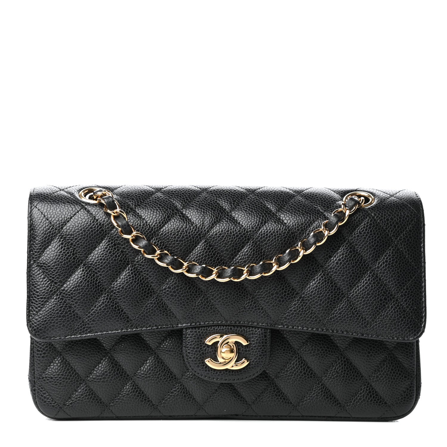 Chanel Caviar Quilted Medium Double Flap Black 1 of 9