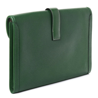 Hermes Epsom Jige PM Clutch Vert Bengale 2 of 4