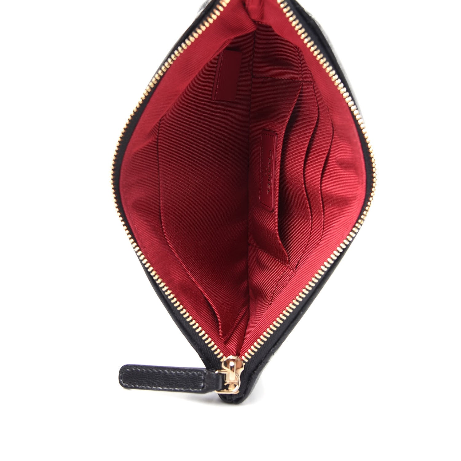 Chanel Shiny Goatskin Quilted Small Chanel 19 Pouch Black 5 of 8