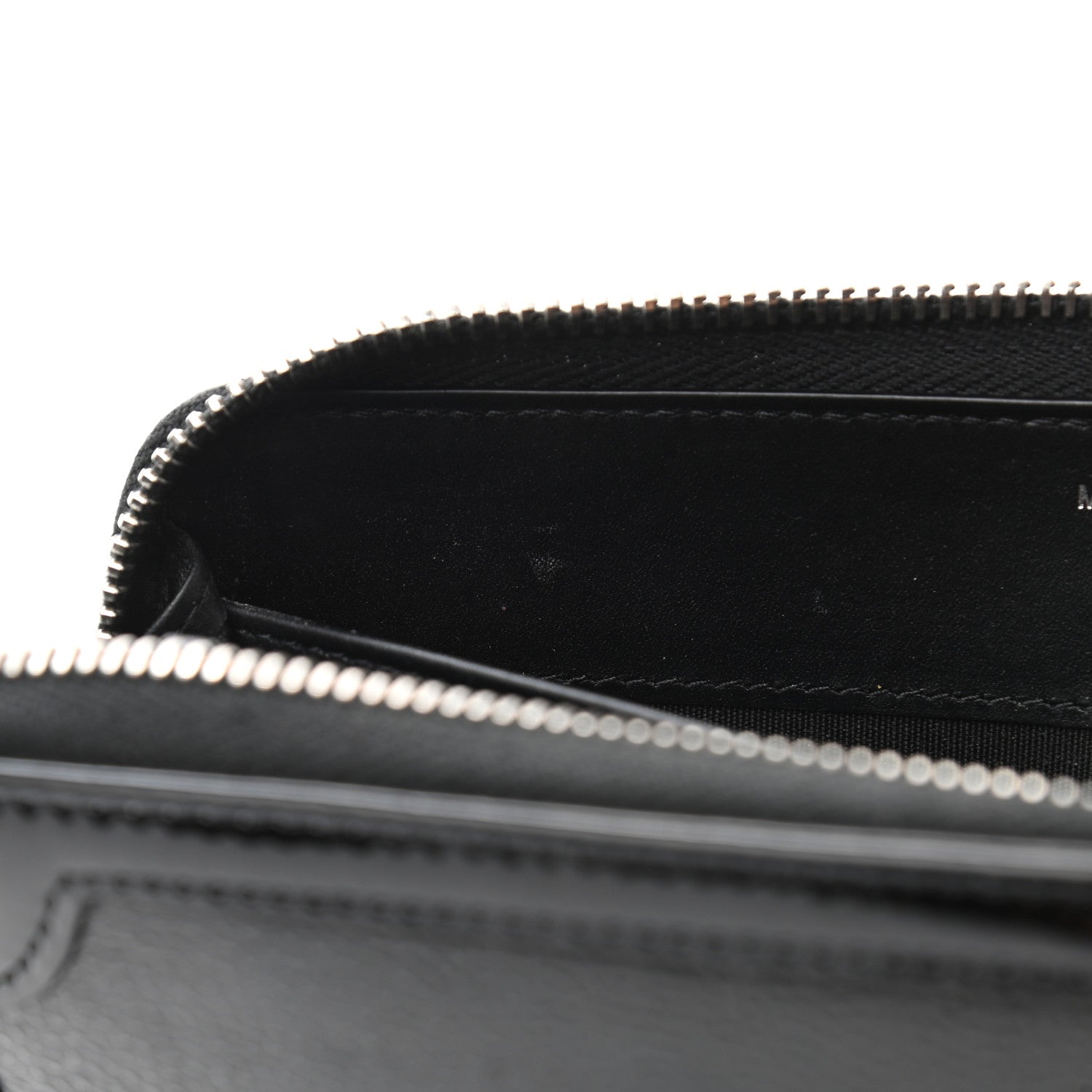 Chanel Caviar Patent Small CC Contour Zip Around Wallet Black 9 of 12