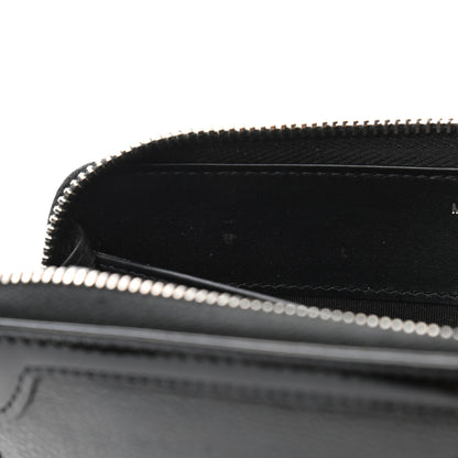 Chanel Caviar Patent Small CC Contour Zip Around Wallet Black 9 of 12