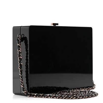 Chanel Plexiglass Crystal CC Minaudiere Clutch Black Copper 3 of 9