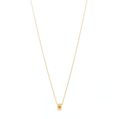 Chanel 18K Yellow Gold Coco Crush Round Pendant Necklace 1 of 6