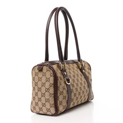 Gucci Monogram Small Abbey Boston Dark Brown 3 of 15
