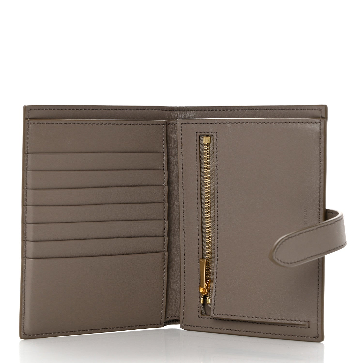 Celine Grained Calfskin Medium Multifunction Strap Wallet Pebble 5 of 8