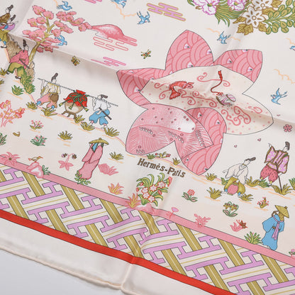 Hermes Silk Ballade De Heian Scarf 90 3 of 6