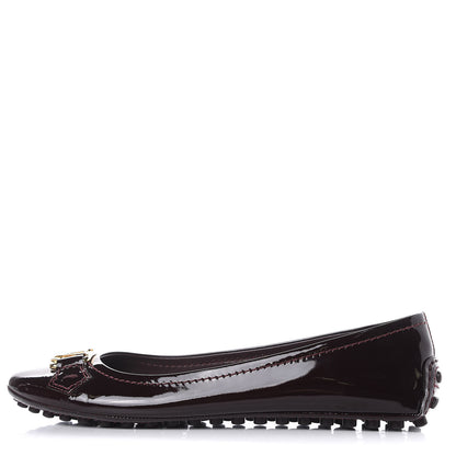 Louis Vuitton Patent Calfskin Oxford Ballerina Flats 36.5 Amarante 1 of 9
