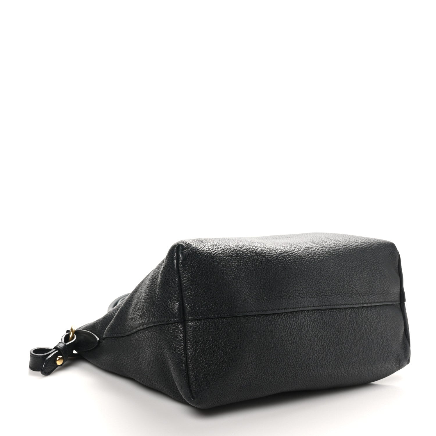 Prada Vitello Daino Tote Black 4 of 10