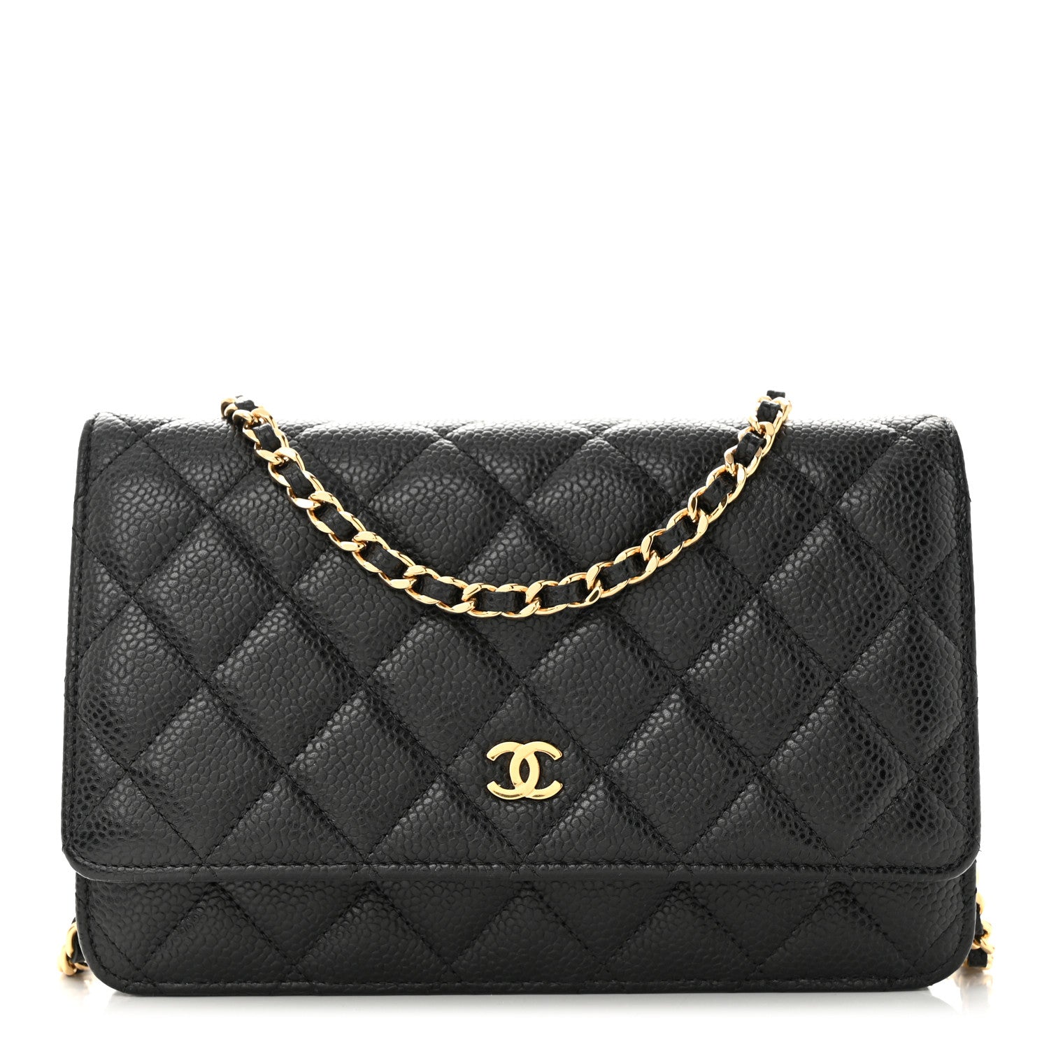 Chanel Caviar Quilted Wallet on Chain WOC Black 1 of 11