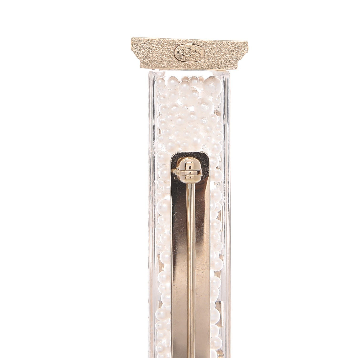 Chanel Pearl Ancient Greek Column Brooch Gold 4 of 4